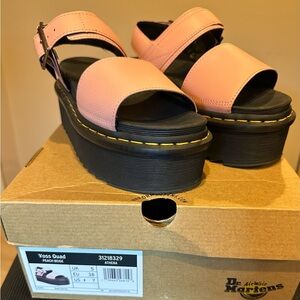 Dr. Martens Pink Voss Quad Sandals